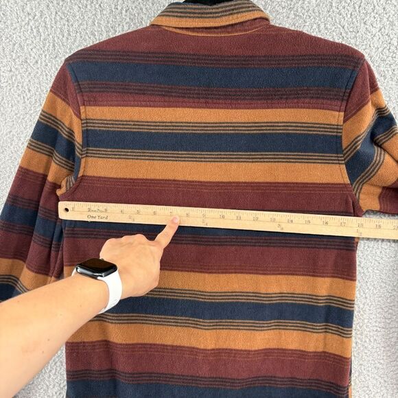 O'Neill flannel button up shirt striped warm coastal boys size XL - Picture 8 of 12
